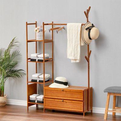 Diy bamboo best sale clothes rack