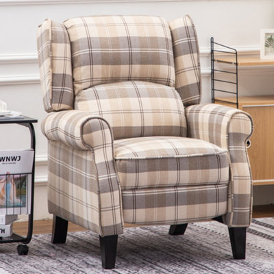 Tartan recliner armchair new arrivals