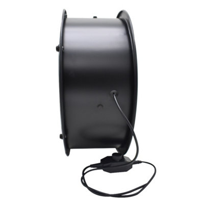Livingandhome Black Metal 5 Blade Double Sided Mesh Extractor Fan 20 Inch with Governor Switch