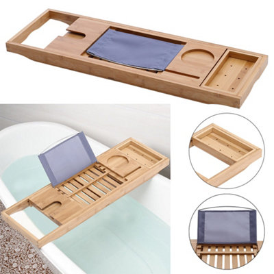 Rustic Solid Wood Bathtub Tray 