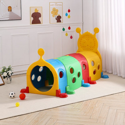 Livingandhome Caterpillar Crawl and Climb Tunnel for Kids