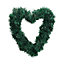 Livingandhome Christmas Artificial Heart Shaped Wedding Decoration With 3m Light String