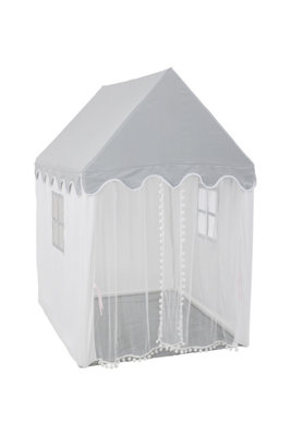 Livingandhome Cotton House Play Tent For Kids with Windows