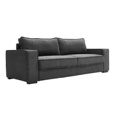 Black store corduroy couch