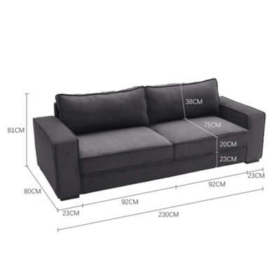 Black deals corduroy couch