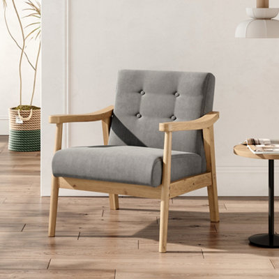 Modern wood best sale frame chair