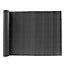 Livingandhome Dark Grey PVC Privacy Fence Sun Blocked Screen Panel Blindfold for Balcony 2 x 3 M