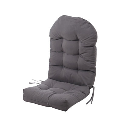 Livingandhome Dark Grey Waterproof Seat Pad Cushion for Outdoor Garden