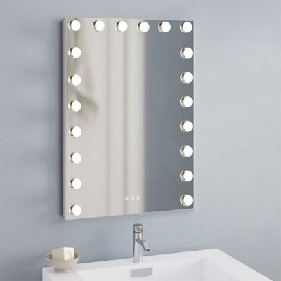 NuBrilliance As Seen On TV 7 in.W Flexible LED Vanity Mirror Silver