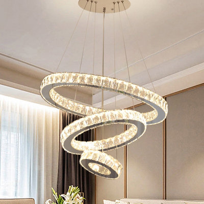 Circle store crystal chandelier