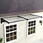 Livingandhome Door Canopy Awning Outdoor Rain Shelter for Window,Porch and Door W 190 cm x D 90 cm x H 28 cm