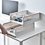 Livingandhome Folding Stackable Wardrobe Storage Basket Cupboard Tabletop Organiser 20 L