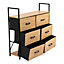 Livingandhome Freestanding Storage Cabinet