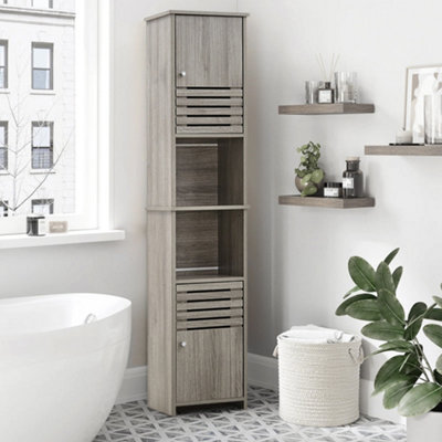 Over The Toilet Storage Cabinet, Free Standing with Breathable