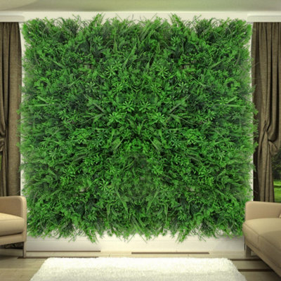 Livingandhome Garden Artificial Plant Wall Panel Faux Grass Wall Plants