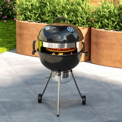 Costway Outdoor BBQ Grill Charcoal Barbecue Pit Patio Backyard Meat Cooker  Smoker
