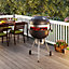 Livingandhome Garden Charcoal Barbecue Fire Bowl BBQ Grill Smoker Pizza Oven Stand