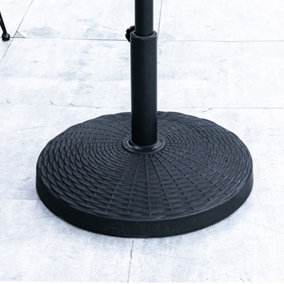 Livingandhome Garden Outdoor Parasol Base Stand  For Square and Round Parasol  Weight 14KG