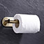 Livingandhome Gold Modern Rotateproof Self Adhesive Bathroom Wall Mounted Stainless Steel Toilet Paper Roll Holder