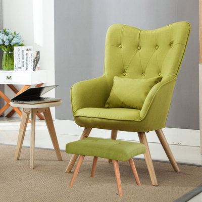 Lime green deals accent chair