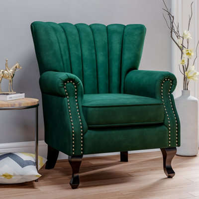 Wing shop chair green