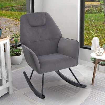 Gray nursery hot sale rocker