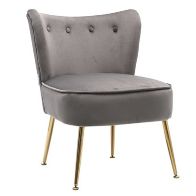 Dark grey cocktail deals chair