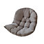 Livingandhome Grey Hanging Egg Swing Chair Seat Pad Cushion 80 x 120 cm