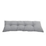 Livingandhome Grey Outdoor Bench Cushion Patio Furniture Chair Cushion Tufted Lounger Seat Cushions for Patio Garden