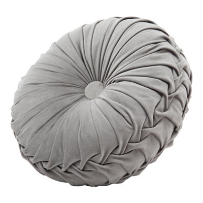 Round grey throw best sale pillow