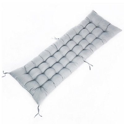 Livingandhome Grey Rectangular Bench Recliner Chair Seat Cushion ...