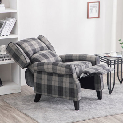 Small tartan online armchair