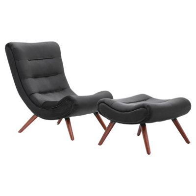 Pigeon lounge cheap chair & footstool