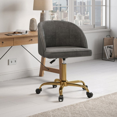 Gold metal office discount chair