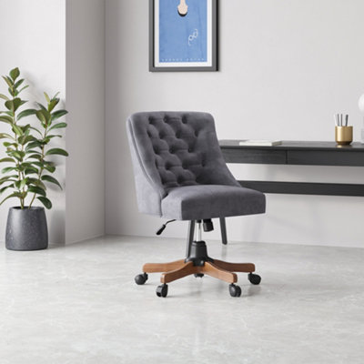 Grey and deals wood office chair