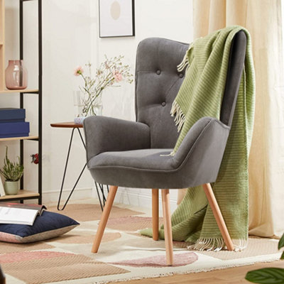 Grey vintage sales chair