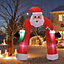 Livingandhome Inflatable Archway Christmas Yard Decoration with LED 285cm