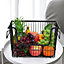 Livingandhome Kitchen Vegetable Fruit Storage Rack Wire Basket Hanging Organizer