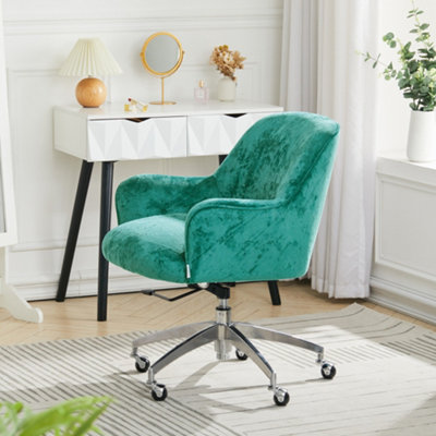 Mint green swivel deals chair