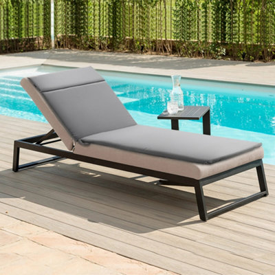 Grey sun lounger cushions hotsell