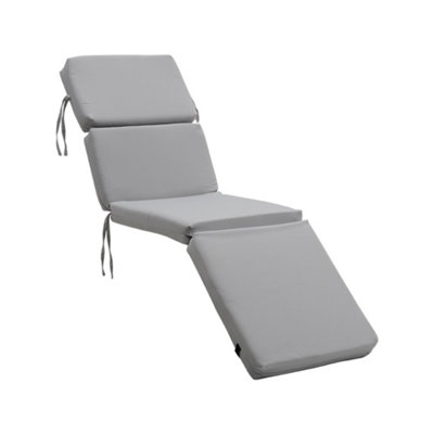 Grey chaise lounge clearance cushions