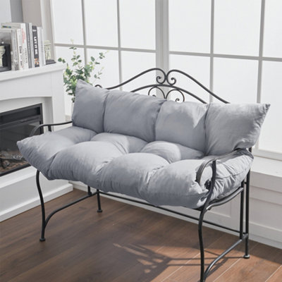 Grey discount bench cushions