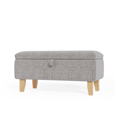 Light grey on sale ottoman bench