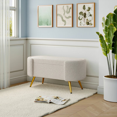 Upholstered accent online bench