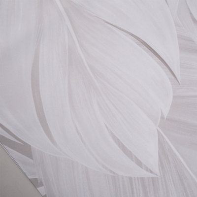 Livingandhome Luxury 3D Feather Pattern Non Woven Wallpaper Roll 3M