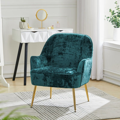 Green and gold discount armchair