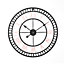 Livingandhome Modern Round Metal Wall Clock with Roman Numerals 80cm