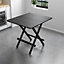 Livingandhome Modern Square Waterproof Folding Dining Table 70cm W x 70cm D x 75cm H