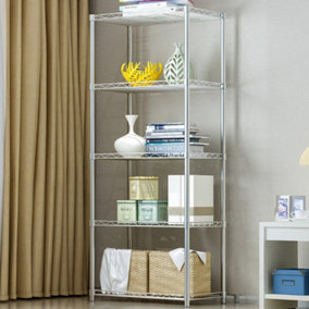Livingandhome Modern Style 5 Tiers Shelves Standing Shelving Storage