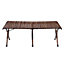 Livingandhome Outdoor Foldable Low Wooden Table with Carrying Bag for Picnic and Camping 120cm W x 60cm D x 45cm H